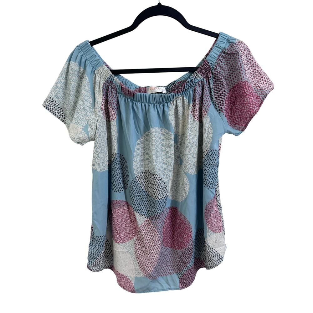 NWOT RENEE C Off Shoulder Blouse Top M (1345)